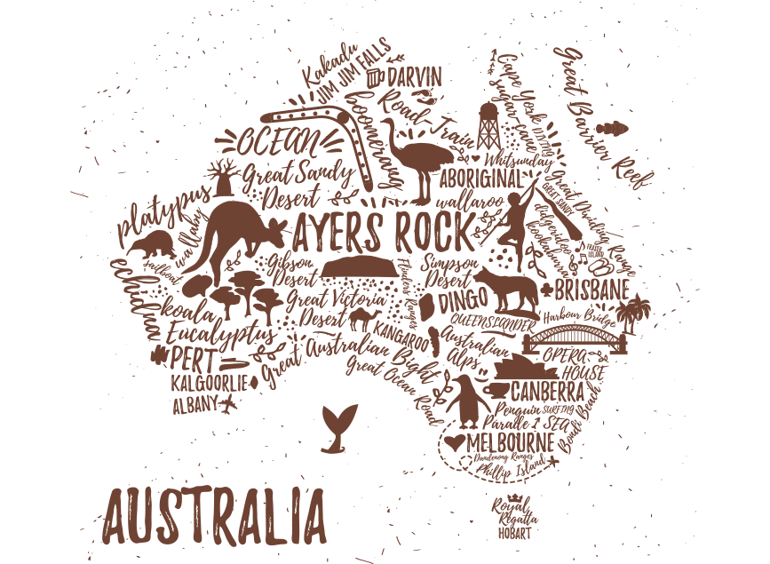 carte australie itinéraire