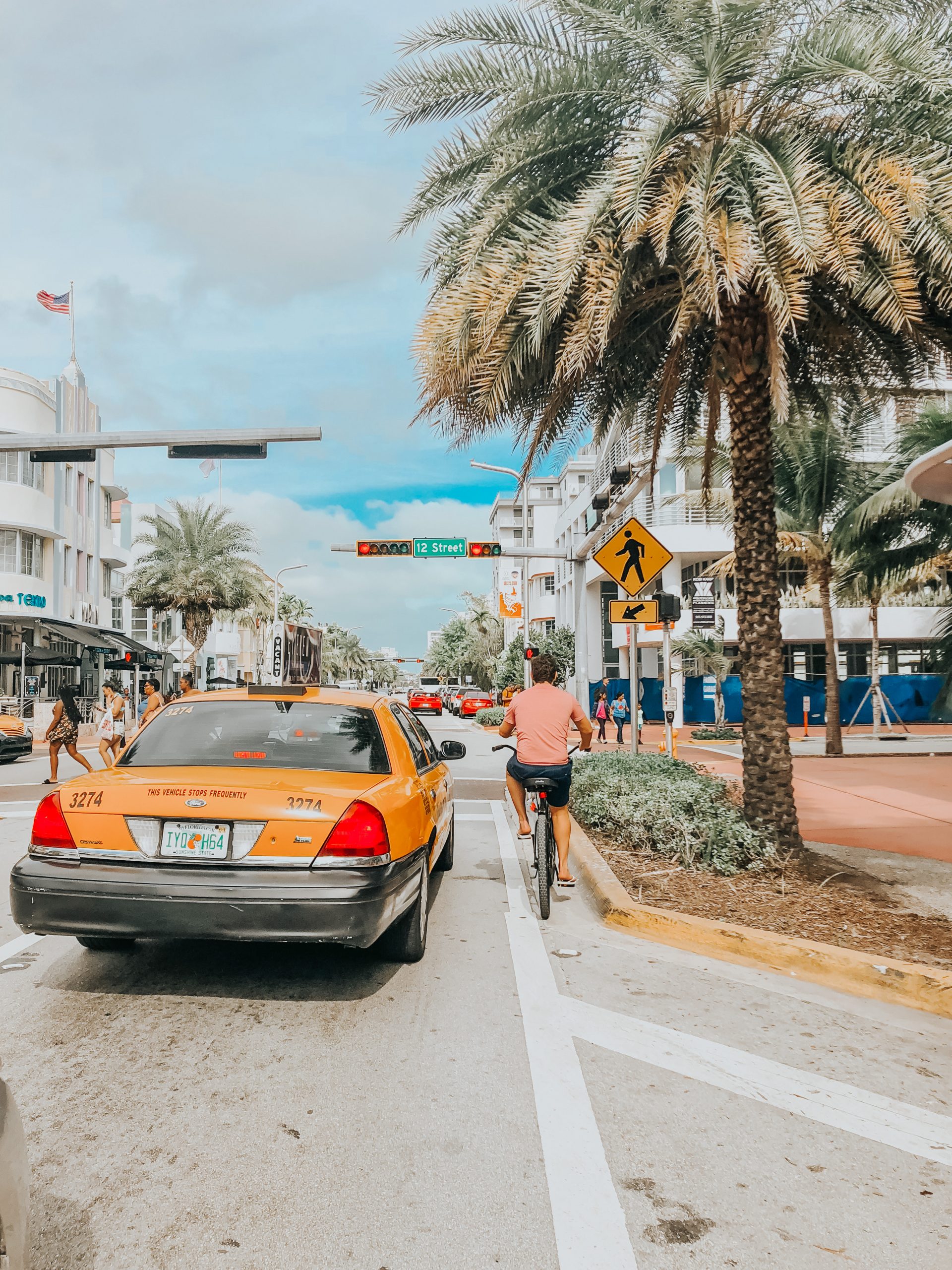 Vélo et taxi à Miami