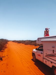 Francois peron national park, sable, véhicule