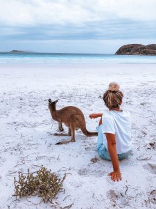 Plage Lucky Bay, espérance, road trip cote ouest australie